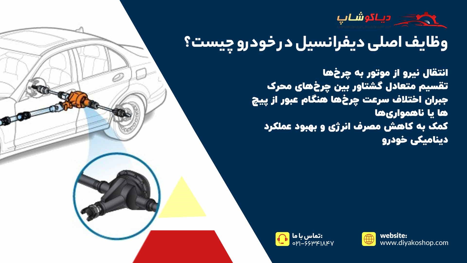 وظایف اصلی دیفرانسیل در خودرو چیست؟