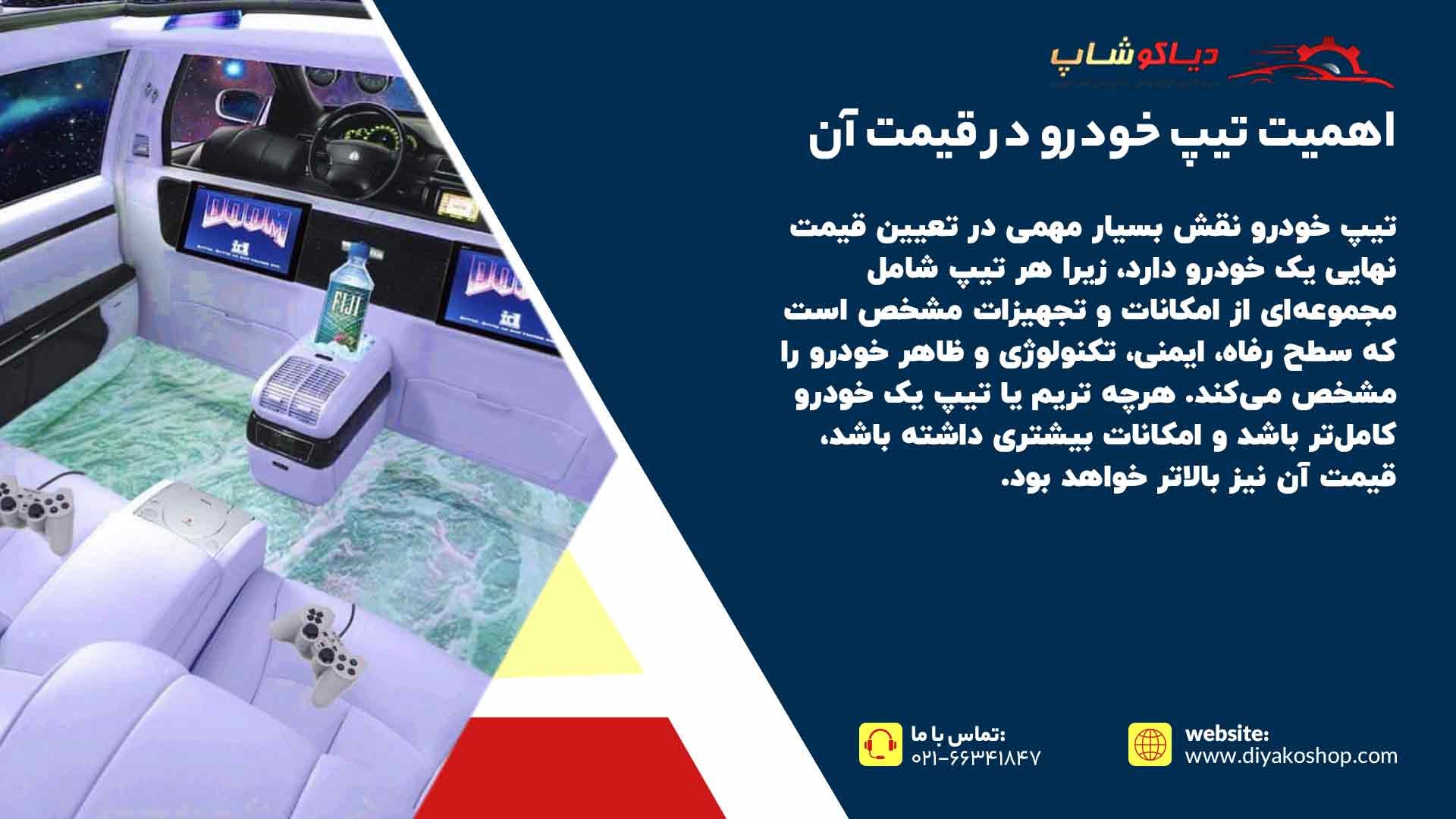 اهمیت تیپ خودرو در قیمت آن