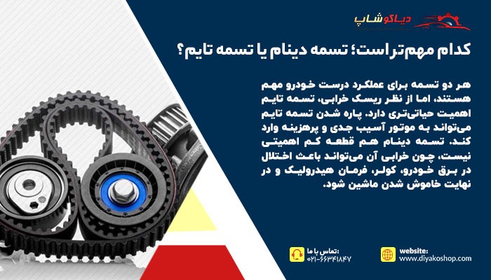تسمه دینام یا تسمه تایم